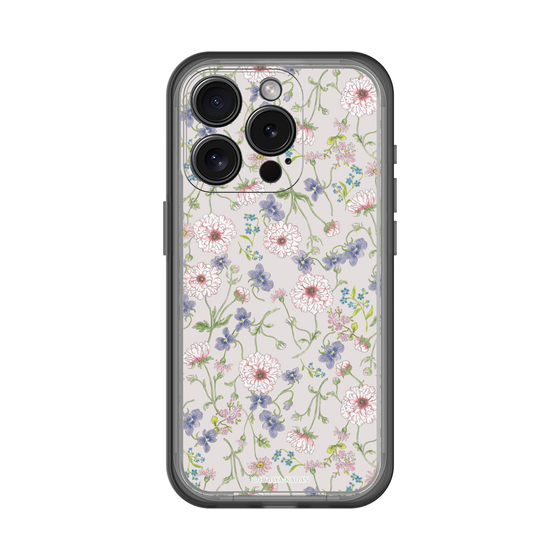 スリムプロテクションプレミアムケース［ 日比谷花壇 - FloralSymphony - ベージュ ］