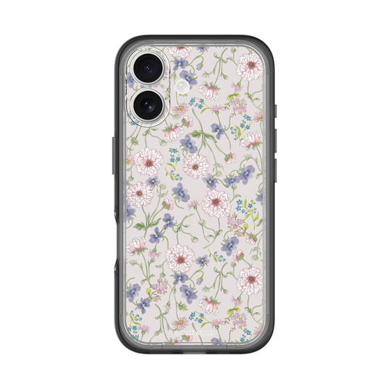 スリムプロテクションプレミアムケース［ 日比谷花壇 - FloralSymphony - ベージュ ］
