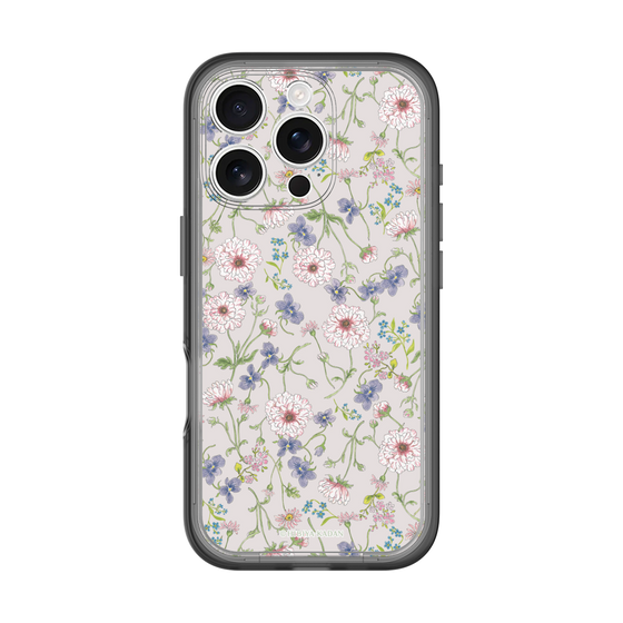 スリムプロテクションプレミアムケース［ 日比谷花壇 - FloralSymphony - ベージュ ］