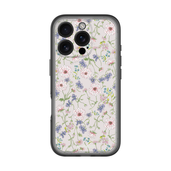 スリムプロテクションプレミアムケース［ 日比谷花壇 - FloralSymphony - ベージュ ］
