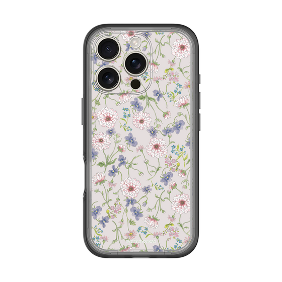 スリムプロテクションプレミアムケース［ 日比谷花壇 - FloralSymphony - ベージュ ］