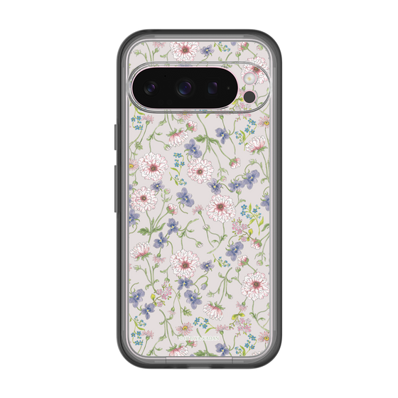 スリムプロテクションプレミアムケース［ 日比谷花壇 - FloralSymphony - ベージュ ］