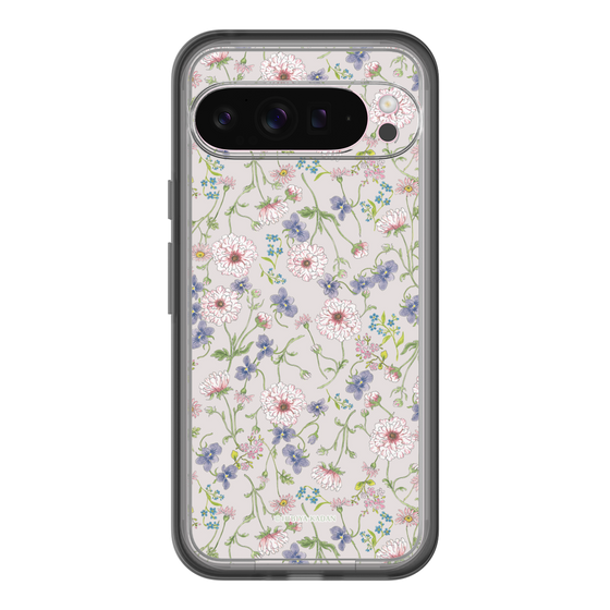 スリムプロテクションプレミアムケース［ 日比谷花壇 - FloralSymphony - ベージュ ］