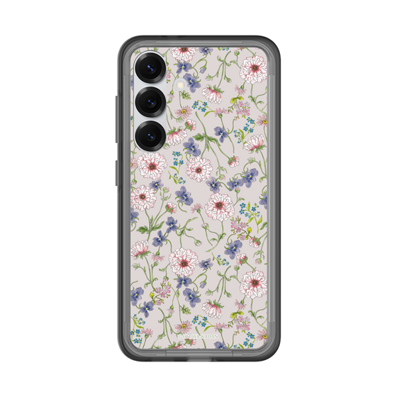 スリムプロテクションプレミアムケース［ 日比谷花壇 - FloralSymphony - ベージュ ］