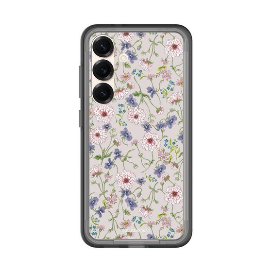 スリムプロテクションプレミアムケース［ 日比谷花壇 - FloralSymphony - ベージュ ］