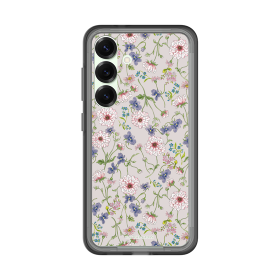 スリムプロテクションプレミアムケース［ 日比谷花壇 - FloralSymphony - ベージュ ］