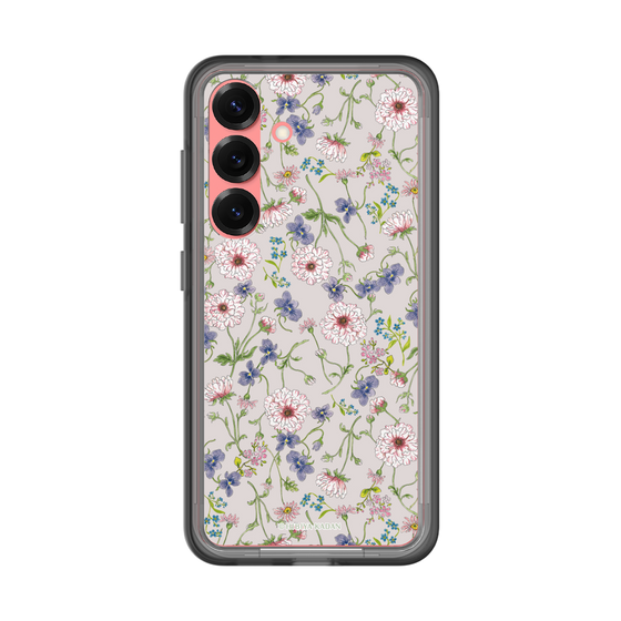 スリムプロテクションプレミアムケース［ 日比谷花壇 - FloralSymphony - ベージュ ］