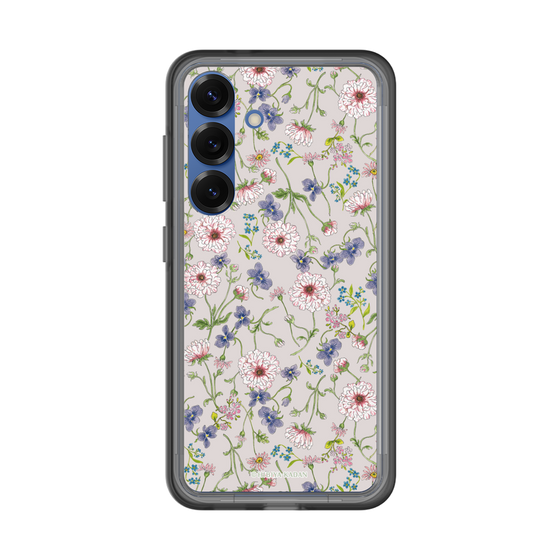スリムプロテクションプレミアムケース［ 日比谷花壇 - FloralSymphony - ベージュ ］