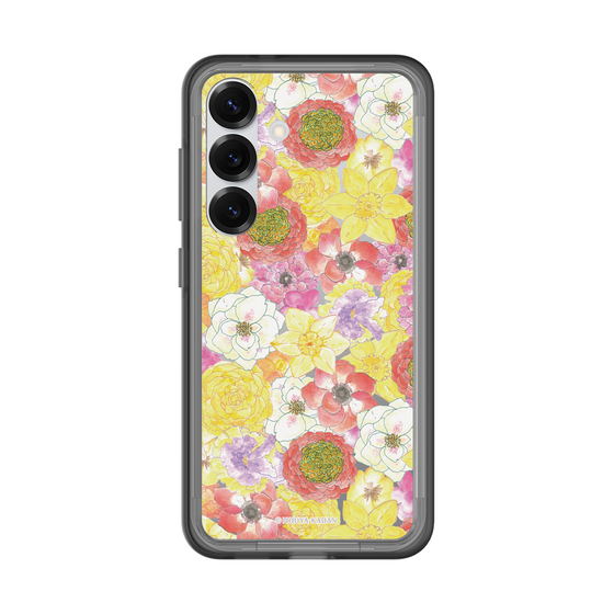 スリムプロテクションプレミアムケース［ 日比谷花壇 - HarmonyinBloom - イエロー ］