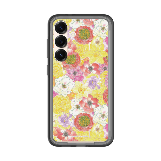 スリムプロテクションプレミアムケース［ 日比谷花壇 - HarmonyinBloom - イエロー ］