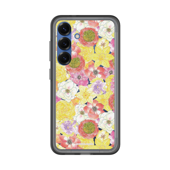 スリムプロテクションプレミアムケース［ 日比谷花壇 - HarmonyinBloom - イエロー ］