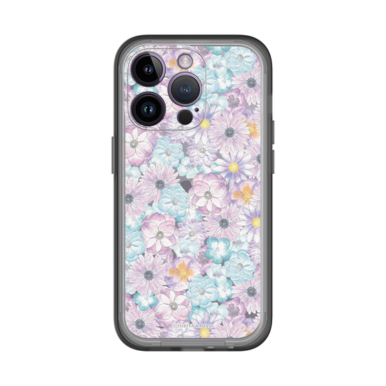 スリムプロテクションプレミアムケース［ 日比谷花壇 - HarmonyinBloom - パープル ］
