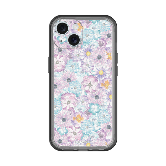 スリムプロテクションプレミアムケース［ 日比谷花壇 - HarmonyinBloom - パープル ］