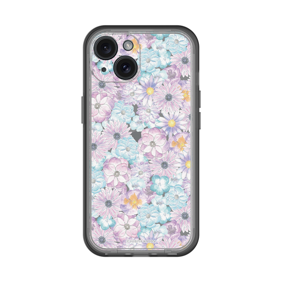 スリムプロテクションプレミアムケース［ 日比谷花壇 - HarmonyinBloom - パープル ］