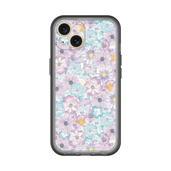 スリムプロテクションプレミアムケース［ 日比谷花壇 - HarmonyinBloom - パープル ］