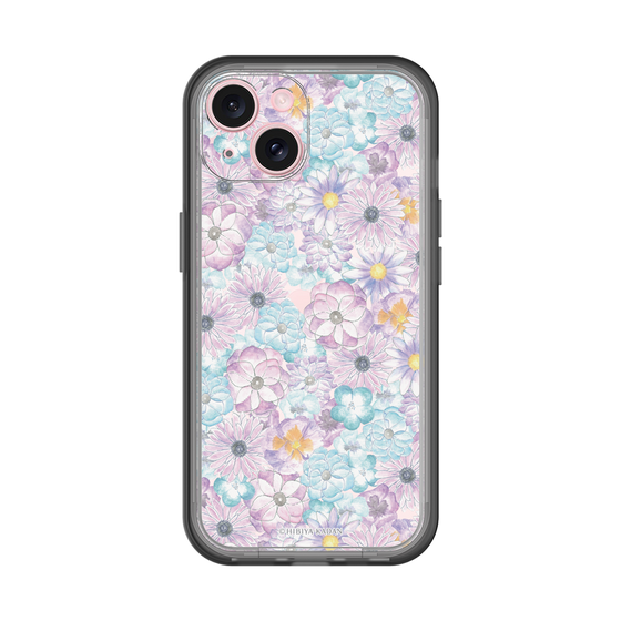 スリムプロテクションプレミアムケース［ 日比谷花壇 - HarmonyinBloom - パープル ］