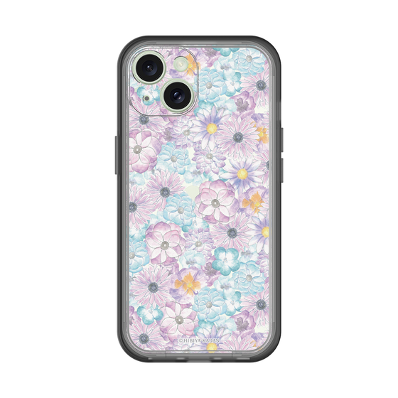 スリムプロテクションプレミアムケース［ 日比谷花壇 - HarmonyinBloom - パープル ］