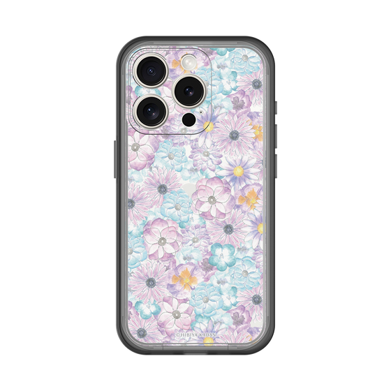 スリムプロテクションプレミアムケース［ 日比谷花壇 - HarmonyinBloom - パープル ］