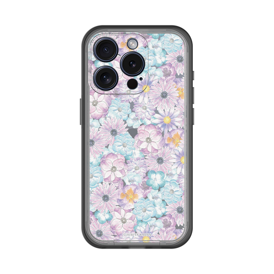 スリムプロテクションプレミアムケース［ 日比谷花壇 - HarmonyinBloom - パープル ］