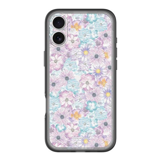 スリムプロテクションプレミアムケース［ 日比谷花壇 - HarmonyinBloom - パープル ］