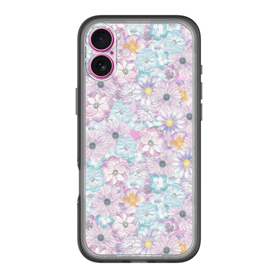 スリムプロテクションプレミアムケース［ 日比谷花壇 - HarmonyinBloom - パープル ］