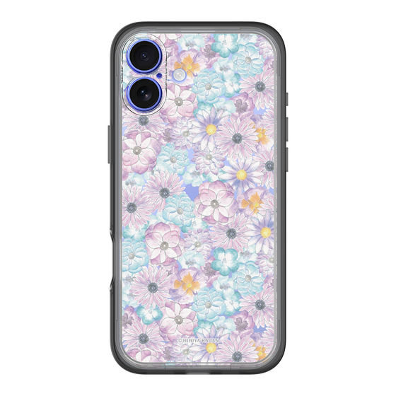 スリムプロテクションプレミアムケース［ 日比谷花壇 - HarmonyinBloom - パープル ］
