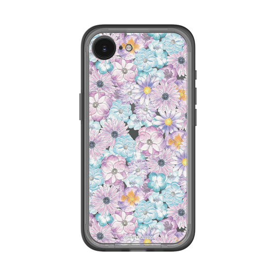 スリムプロテクションプレミアムケース［ 日比谷花壇 - HarmonyinBloom - パープル ］