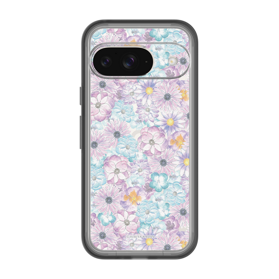 スリムプロテクションプレミアムケース［ 日比谷花壇 - HarmonyinBloom - パープル ］