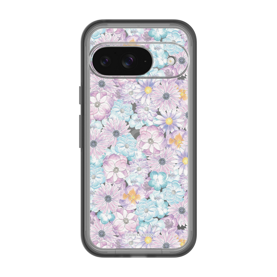 スリムプロテクションプレミアムケース［ 日比谷花壇 - HarmonyinBloom - パープル ］