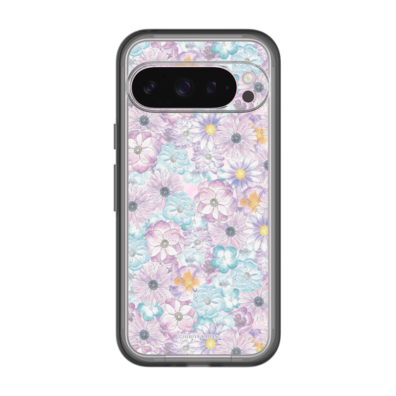スリムプロテクションプレミアムケース［ 日比谷花壇 - HarmonyinBloom - パープル ］