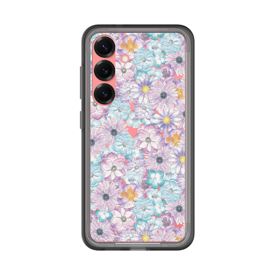 スリムプロテクションプレミアムケース［ 日比谷花壇 - HarmonyinBloom - パープル ］