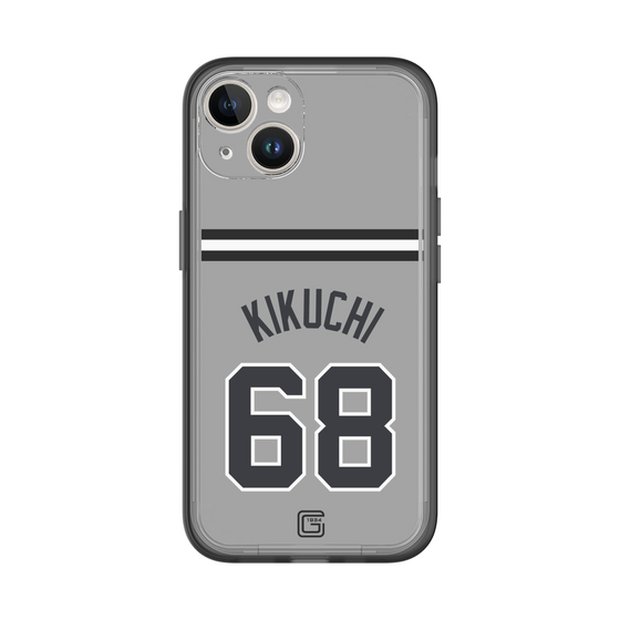 スリムプロテクションプレミアムケース［ 読売ジャイアンツ - #68 KIKUCHI - ビジター ］