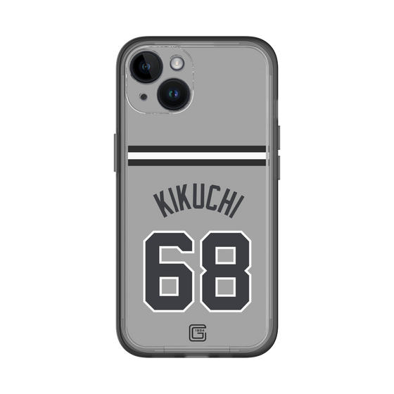 スリムプロテクションプレミアムケース［ 読売ジャイアンツ - #68 KIKUCHI - ビジター ］