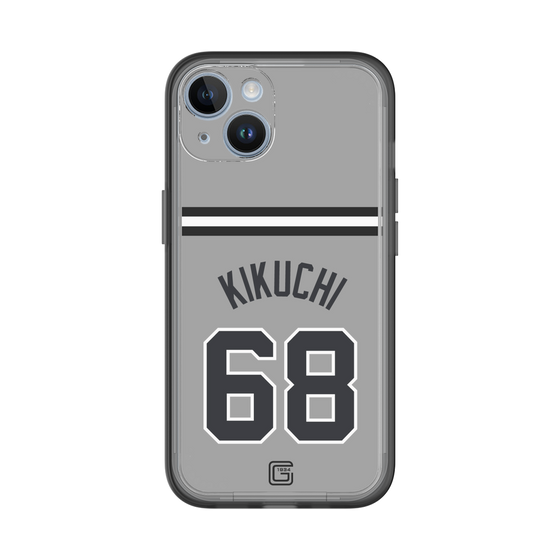 スリムプロテクションプレミアムケース［ 読売ジャイアンツ - #68 KIKUCHI - ビジター ］