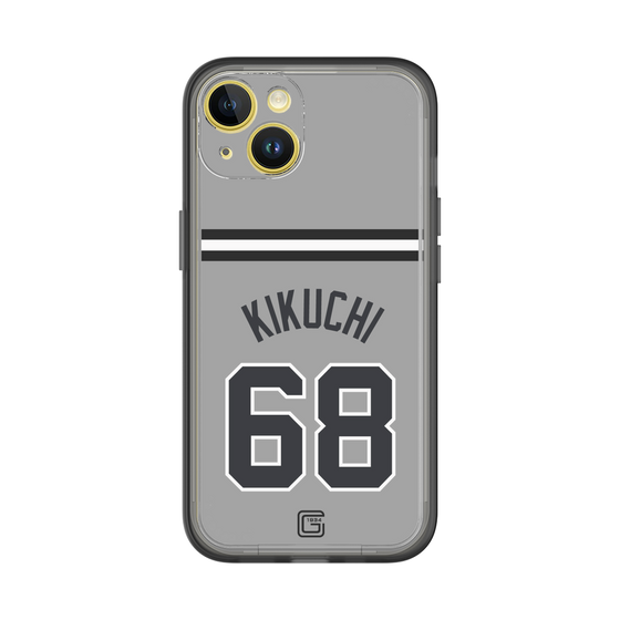 スリムプロテクションプレミアムケース［ 読売ジャイアンツ - #68 KIKUCHI - ビジター ］