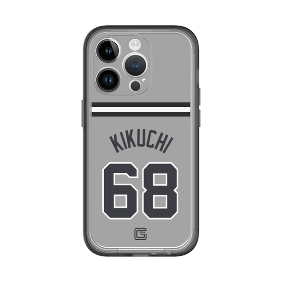 スリムプロテクションプレミアムケース［ 読売ジャイアンツ - #68 KIKUCHI - ビジター ］