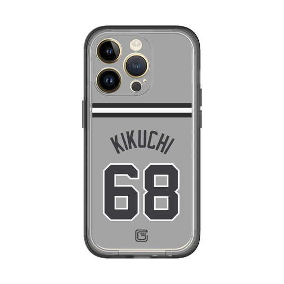 スリムプロテクションプレミアムケース［ 読売ジャイアンツ - #68 KIKUCHI - ビジター ］