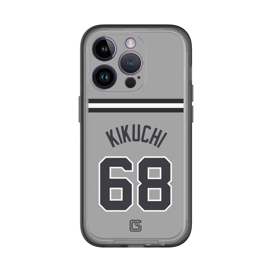 スリムプロテクションプレミアムケース［ 読売ジャイアンツ - #68 KIKUCHI - ビジター ］
