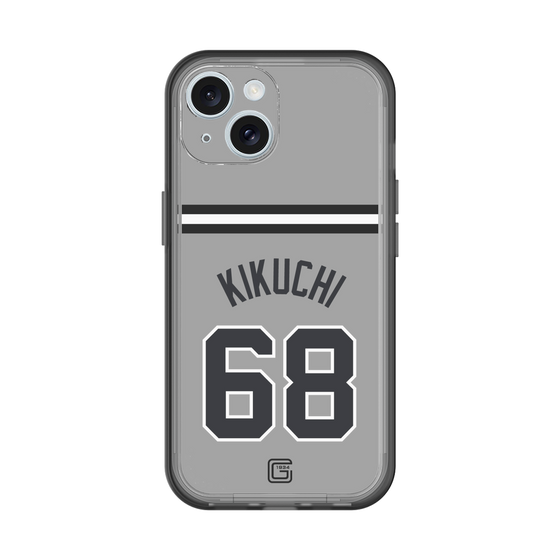 スリムプロテクションプレミアムケース［ 読売ジャイアンツ - #68 KIKUCHI - ビジター ］