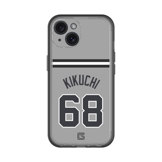 スリムプロテクションプレミアムケース［ 読売ジャイアンツ - #68 KIKUCHI - ビジター ］