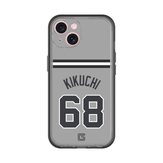 スリムプロテクションプレミアムケース［ 読売ジャイアンツ - #68 KIKUCHI - ビジター ］
