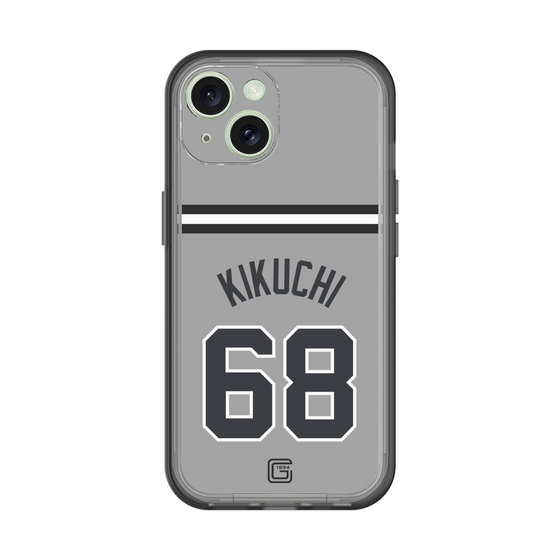 スリムプロテクションプレミアムケース［ 読売ジャイアンツ - #68 KIKUCHI - ビジター ］