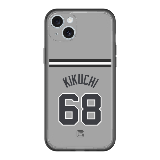 スリムプロテクションプレミアムケース［ 読売ジャイアンツ - #68 KIKUCHI - ビジター ］