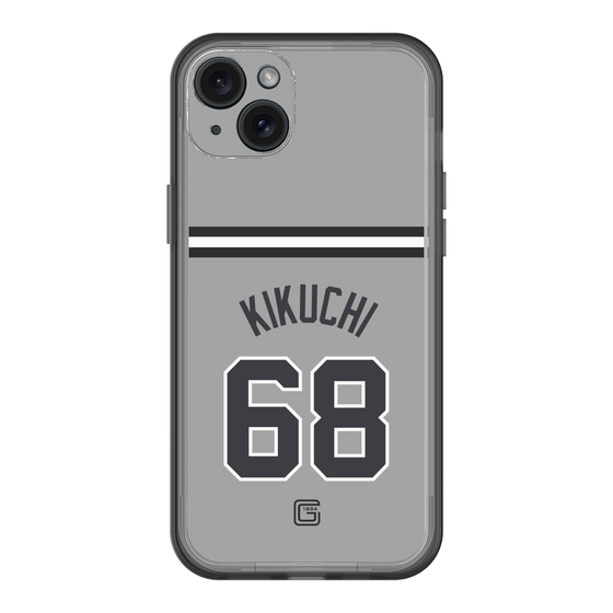 スリムプロテクションプレミアムケース［ 読売ジャイアンツ - #68 KIKUCHI - ビジター ］