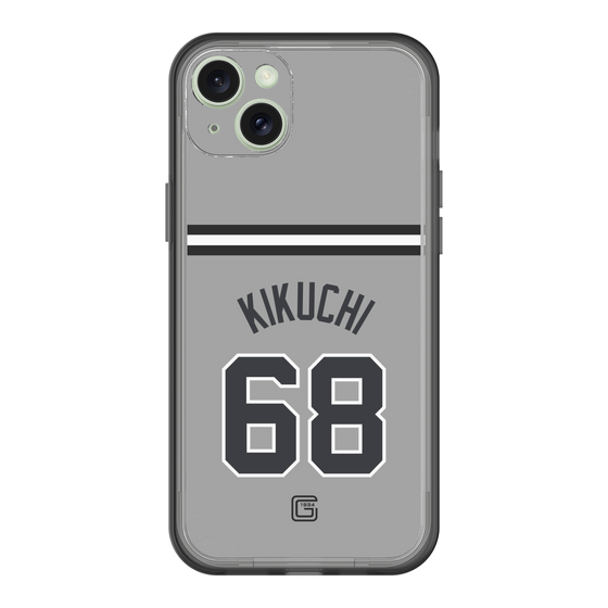 スリムプロテクションプレミアムケース［ 読売ジャイアンツ - #68 KIKUCHI - ビジター ］