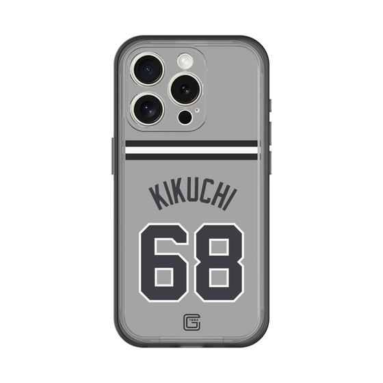 スリムプロテクションプレミアムケース［ 読売ジャイアンツ - #68 KIKUCHI - ビジター ］