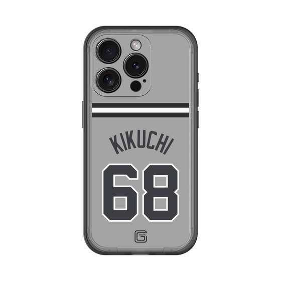 スリムプロテクションプレミアムケース［ 読売ジャイアンツ - #68 KIKUCHI - ビジター ］
