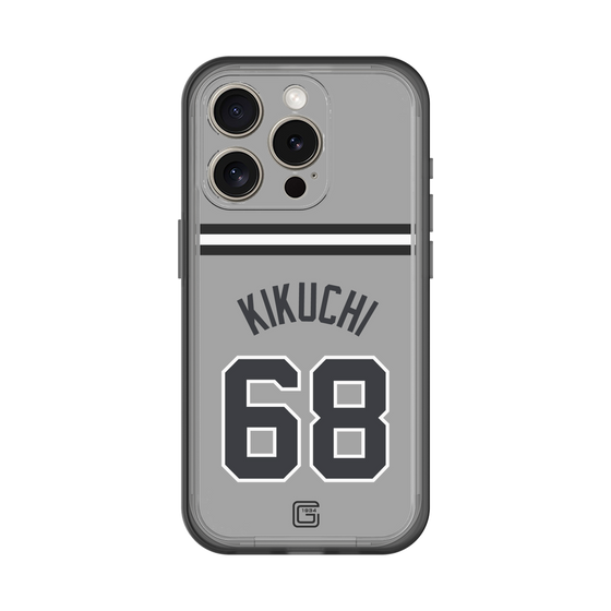 スリムプロテクションプレミアムケース［ 読売ジャイアンツ - #68 KIKUCHI - ビジター ］