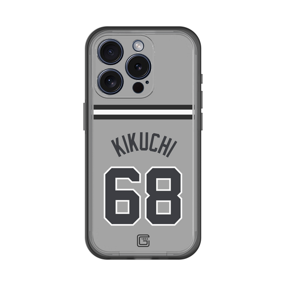 スリムプロテクションプレミアムケース［ 読売ジャイアンツ - #68 KIKUCHI - ビジター ］
