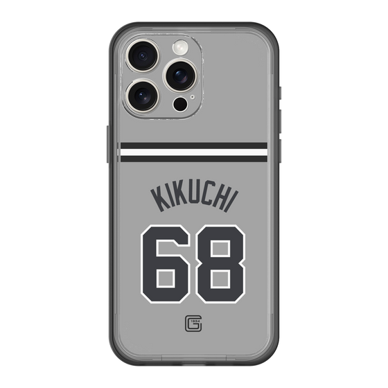 スリムプロテクションプレミアムケース［ 読売ジャイアンツ - #68 KIKUCHI - ビジター ］